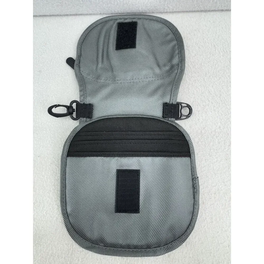 Vintage Case Logic Portable CD Player Carry Case Travel Bag Black Gray Zip Pouch